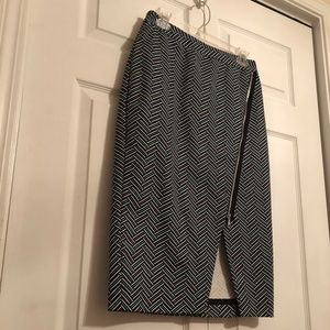 Worthington Multicolored Striped Pencil Skirt